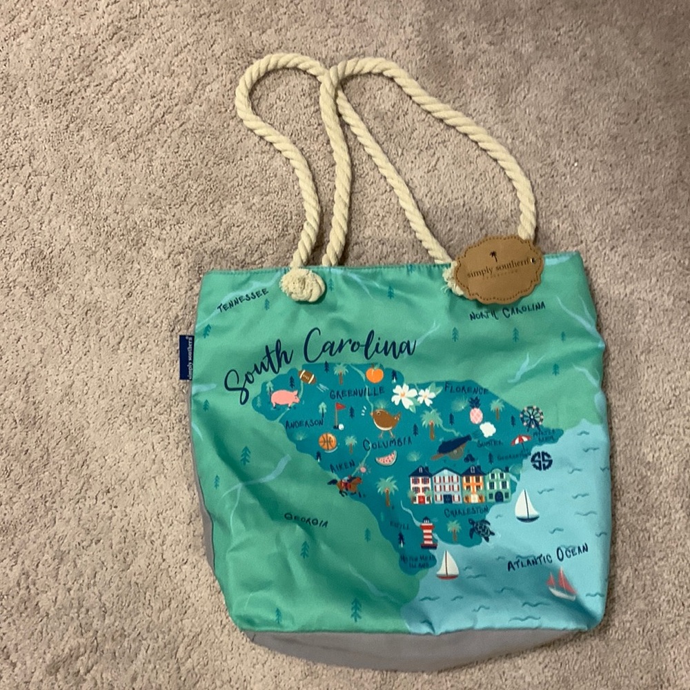 Simply Southern South Carolina Tote bag .